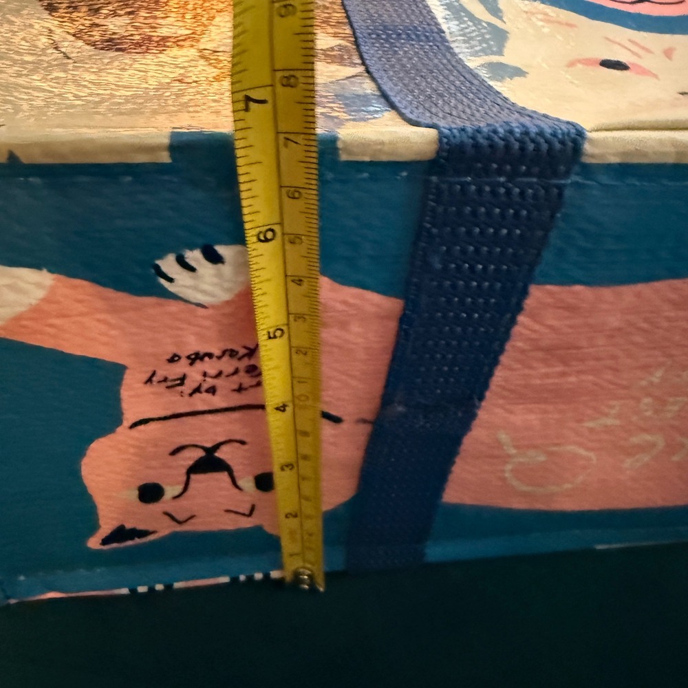 Blue Q Very Best Quality Shoulder Tote Bag Cats Terri Fry Kasuba 2021 Blue - Picture 13 of 16